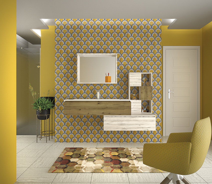 Capri C3 - Mobile da bagno sospeso